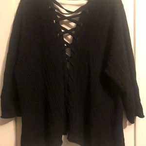 Criss cross cardi